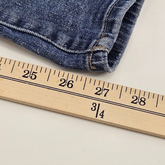 Warp + Weft Bru Brussels Boyfriend Jeans Medium Wash Women’s Size 18 Distressed - Picture 9 of 9